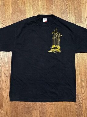 Vintage Y2K Atticus Clothing Blink 182 Bird Logo Emo Black T Shirt Mens XL